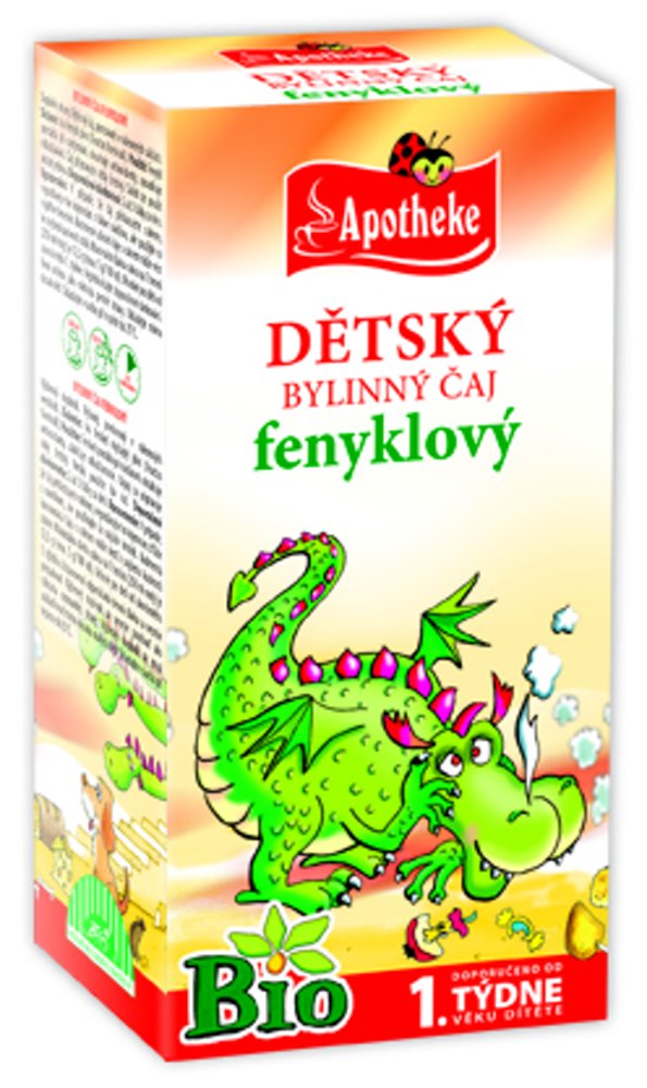 Apotheke BIO Dětský čaj fenyklový nálevové sáčky 20x1