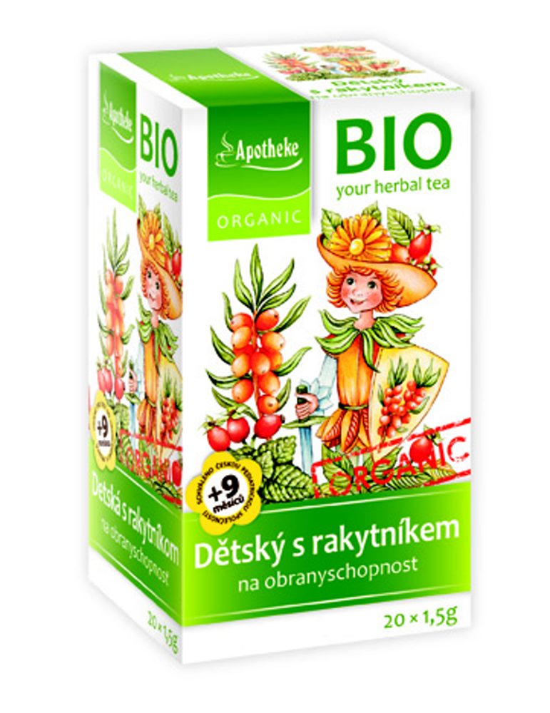 Apotheke BIO Dětský čaj s rakytníkem na obranyschopnost nálevové sáčky 20x1