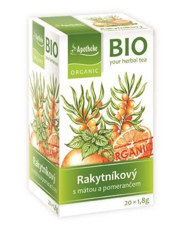 Apotheke BIO Rakytníkový čaj s mátou a pomerančem porcovaný čaj 20x1