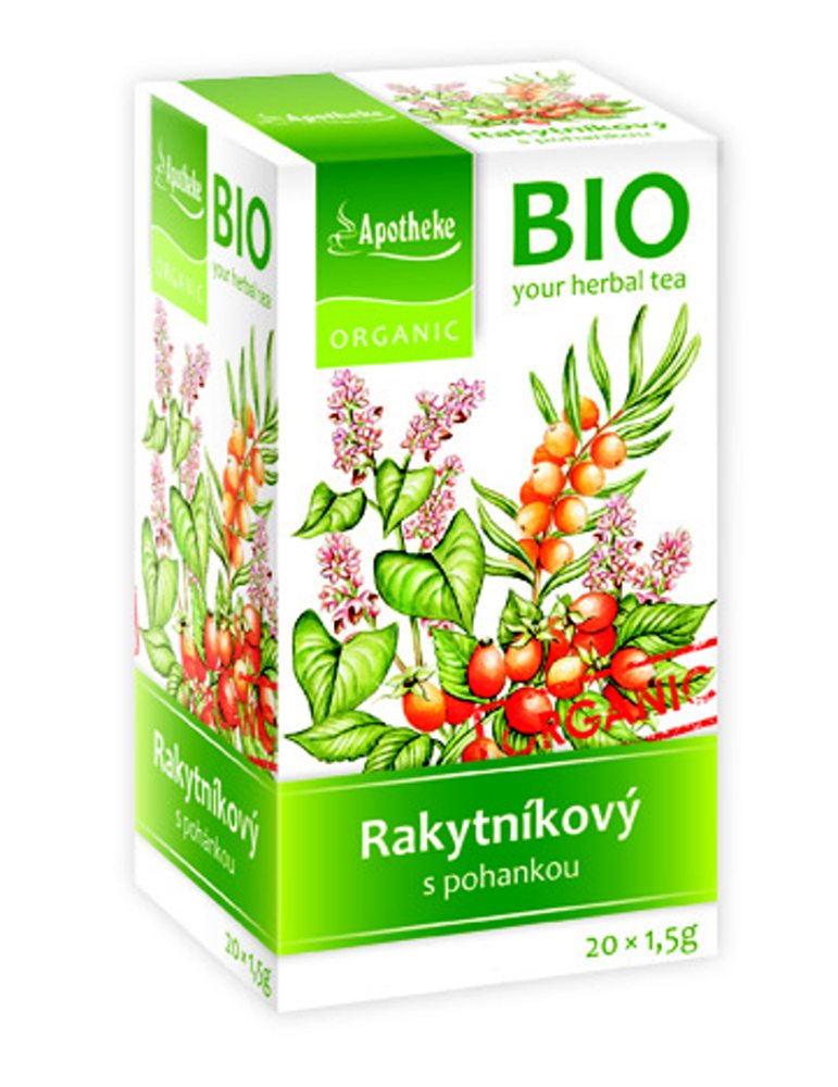 Apotheke BIO Rakytníkový čaj s pohankou nálevové sáčky 20x1