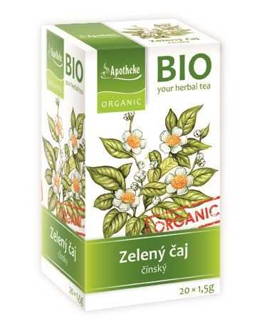 Apotheke BIO Zelený čaj nálevové sáčky 20x1