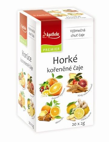 Apotheke Horké kořeněné čaje 4v1 nálevové sáčky 20x2 g Apotheke