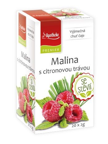 Apotheke Malina s citronovou trávou STEVIE nálevové sáčky 20x2 g Apotheke