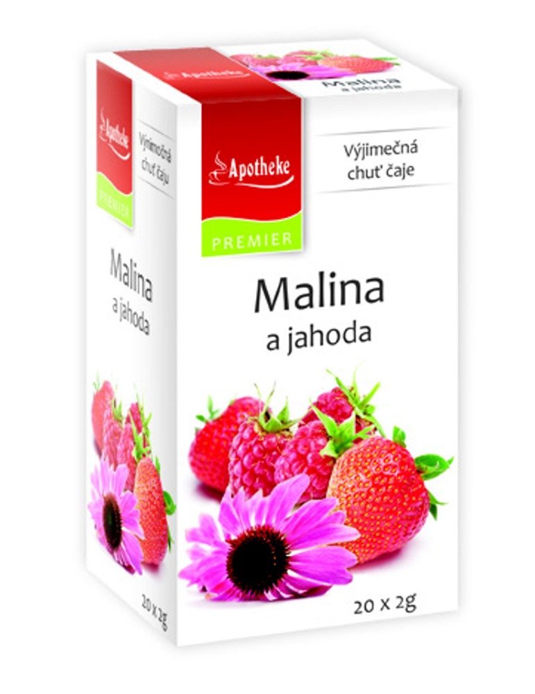 Apotheke Malina+jahoda s echinaceou čaj nálevové sáčky 20x 2 g Apotheke