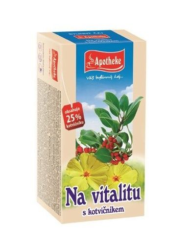 Apotheke Na vitalitu s kotvičníkem porcovaný čaj 20x2 g Apotheke