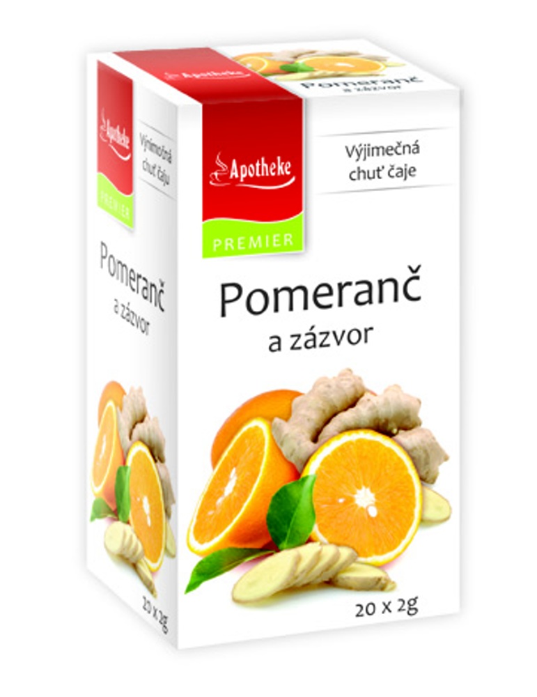 Apotheke Pomeranč a zázvor čaj nálevové sáčky 20x 2 g Apotheke