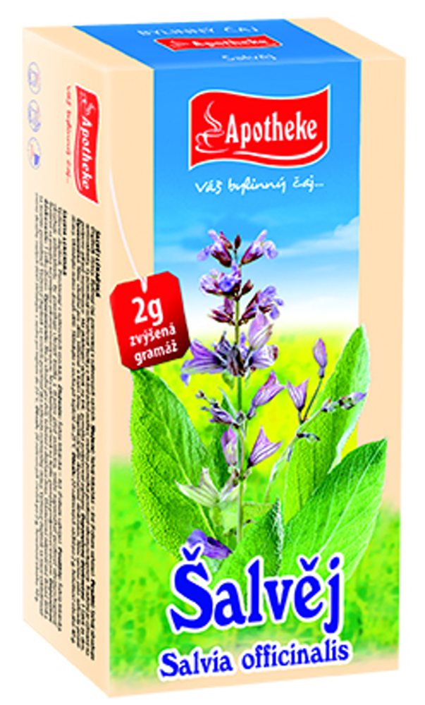 Apotheke Šalvěj lékařská čaj nálevové sáčky 20x 2 g Apotheke