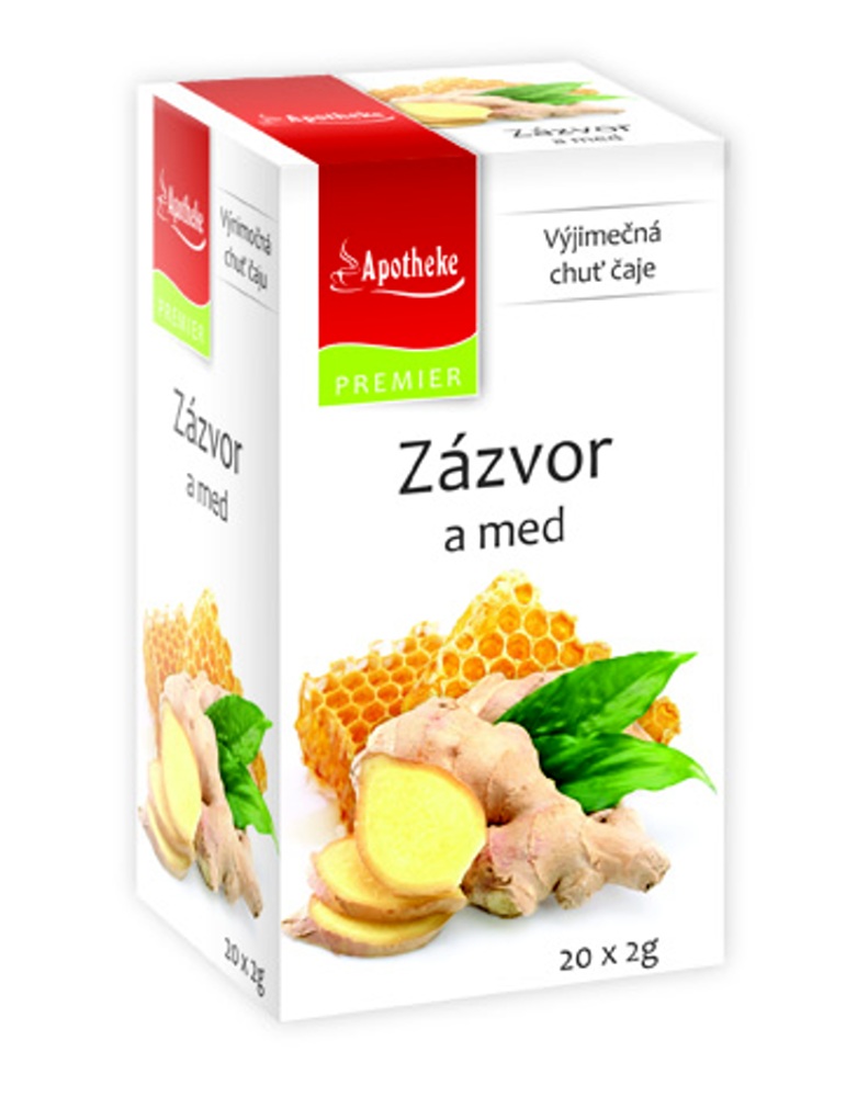 Apotheke Zázvor a med čaj nálevové sáčky 20x 2 g Apotheke