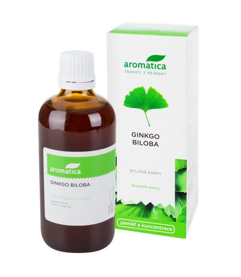 Aromatica Ginkgo biloba bylinné kapky 50 ml Aromatica