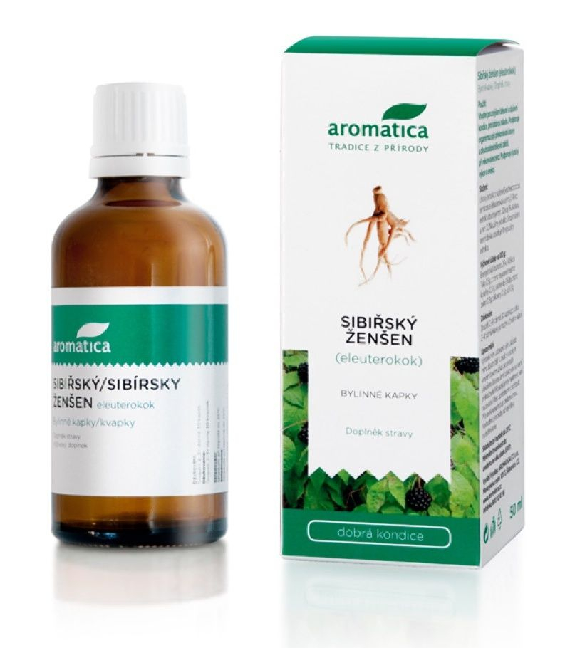 Aromatica Sibiřský ženšen bylinné kapky 50 ml Aromatica