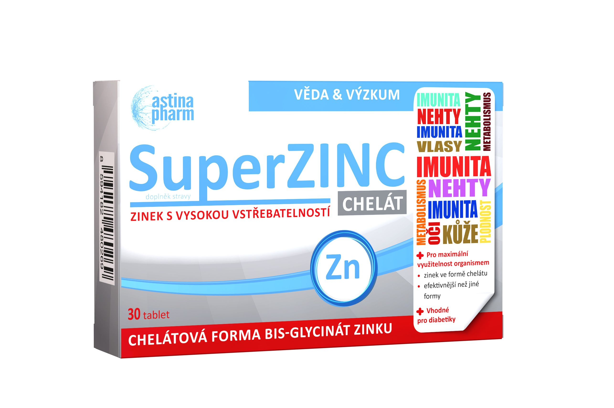 Astina SuperZINC CHELÁT 30 tablet Astina