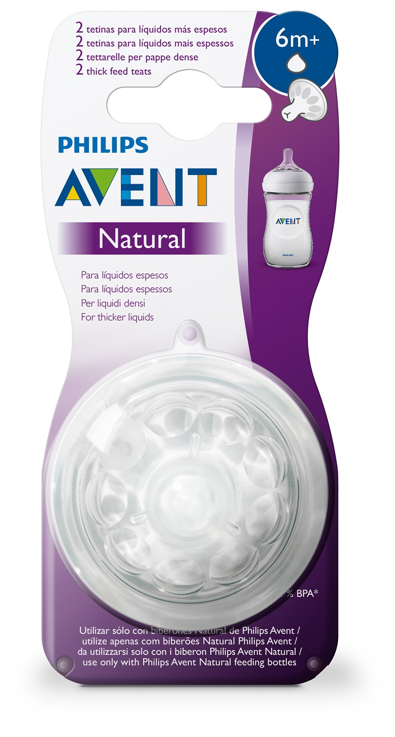 Avent Dudlík Natural Y průsek na kaši 2 ks Avent