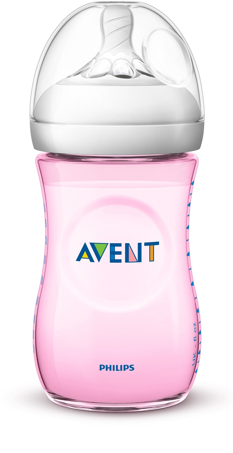 Avent Láhev Natural 260 ml 1 ks růžová Avent