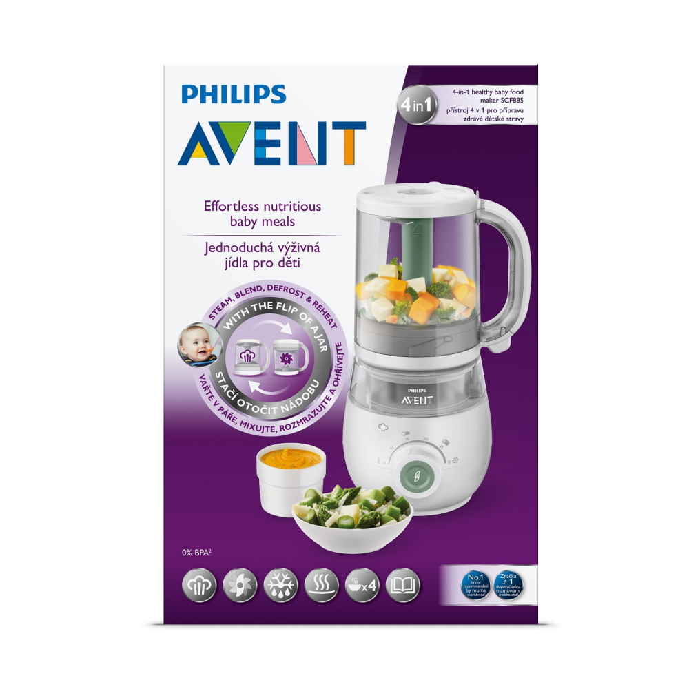 Avent Parní hrnec s mixérem 4v1 SCF885 Avent