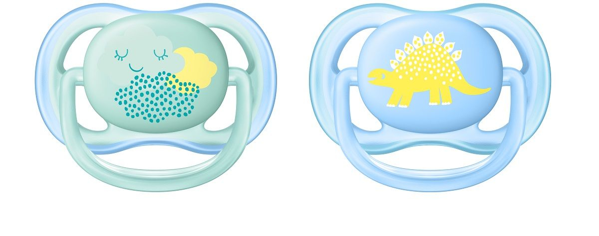 Avent Ultra air obrázek 0-6 m šidítko 2 ks pro chlapce Avent