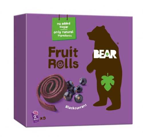 BEAR Fruit Rolls černý rybíz ovocné rolované plátky 5x20 g BEAR