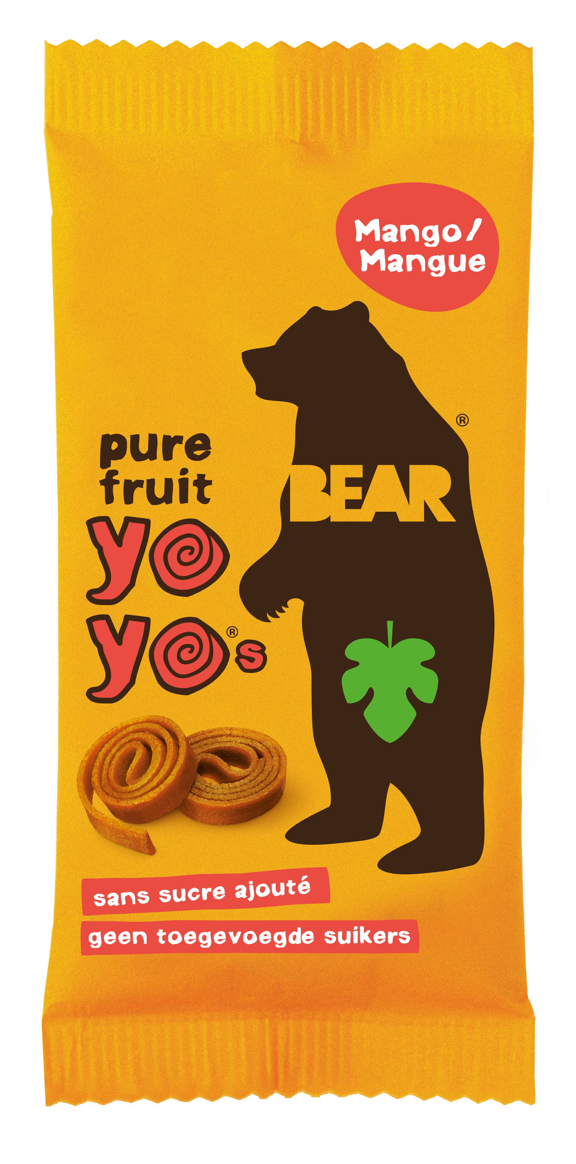 BEAR Yo Yo mango pečené ovocné plátky 20 g BEAR