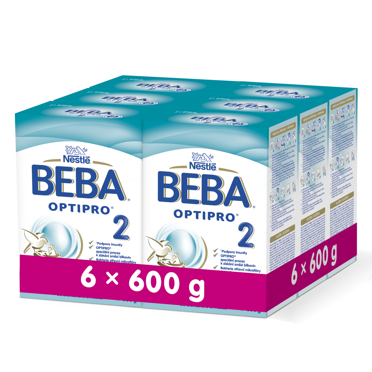 BEBA OPTIPRO 2 6x600 g BEBA