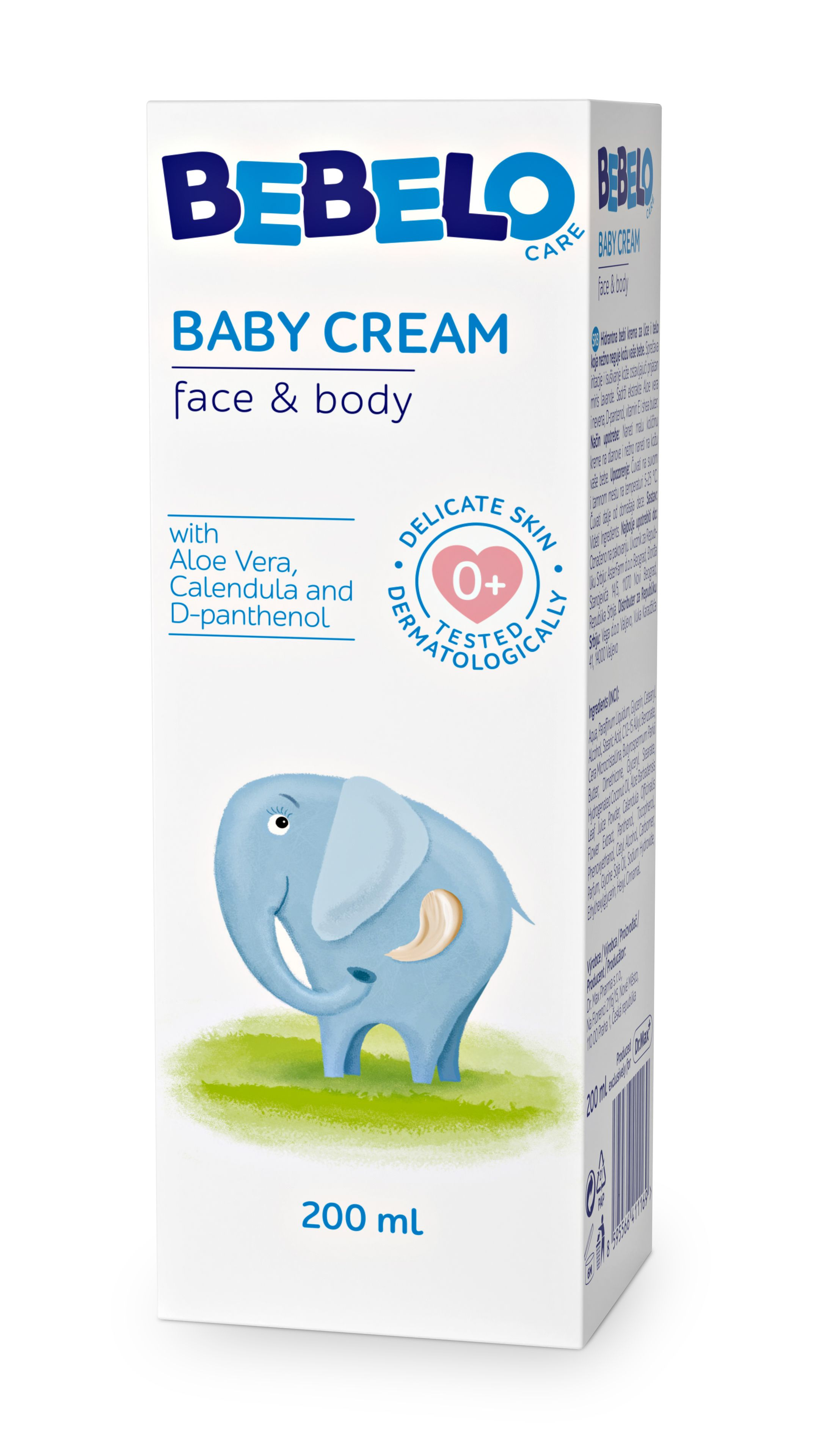 BEBELO Baby cream dětský krém 200 ml BEBELO