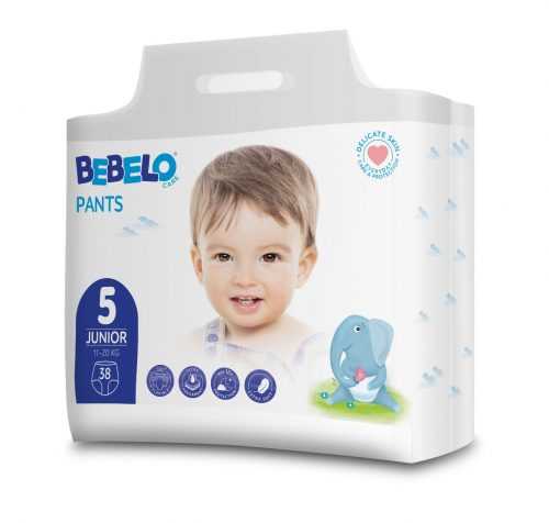 BEBELO Care Pants Junior 5 dětské plenkové kalhotky 38 ks BEBELO