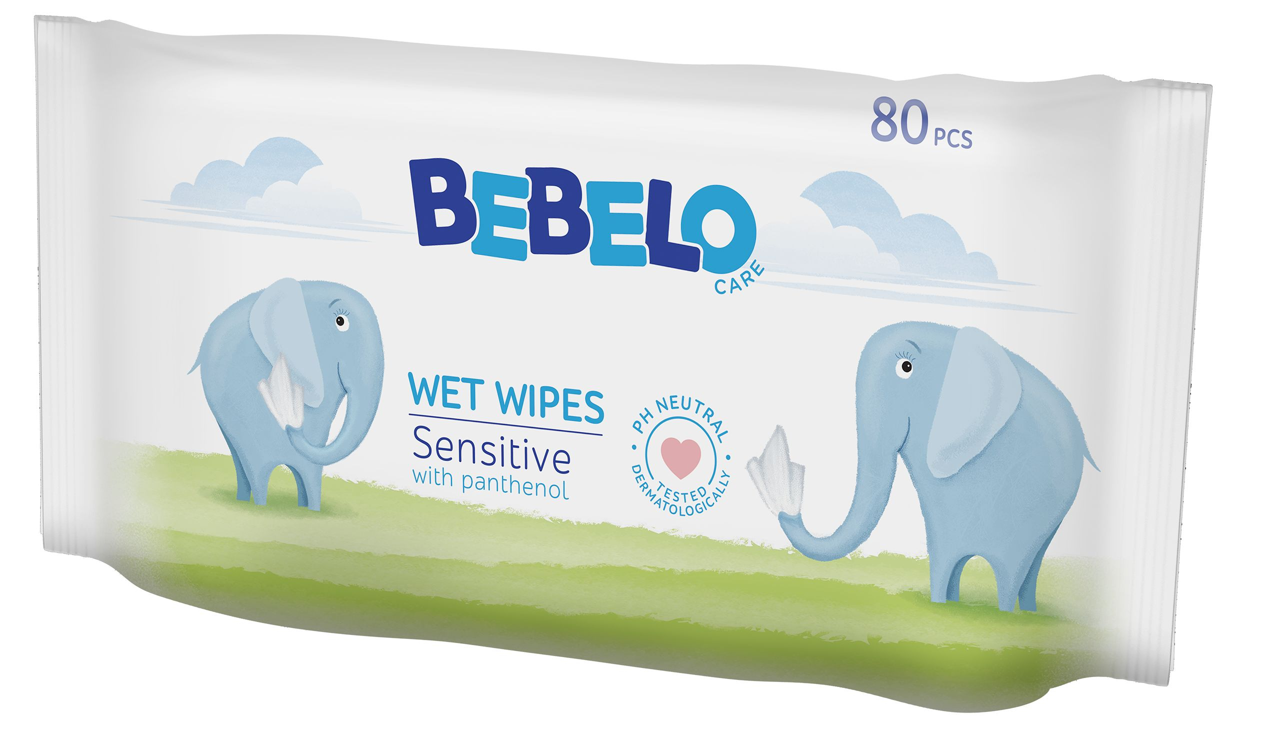 BEBELO Wet wipes vlhčené ubrousky 80 ks BEBELO