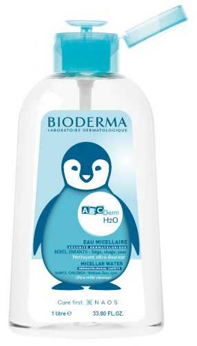 BIODERMA ABCDerm H2O Micelární roztok 1 l s reverzní pumpou BIODERMA