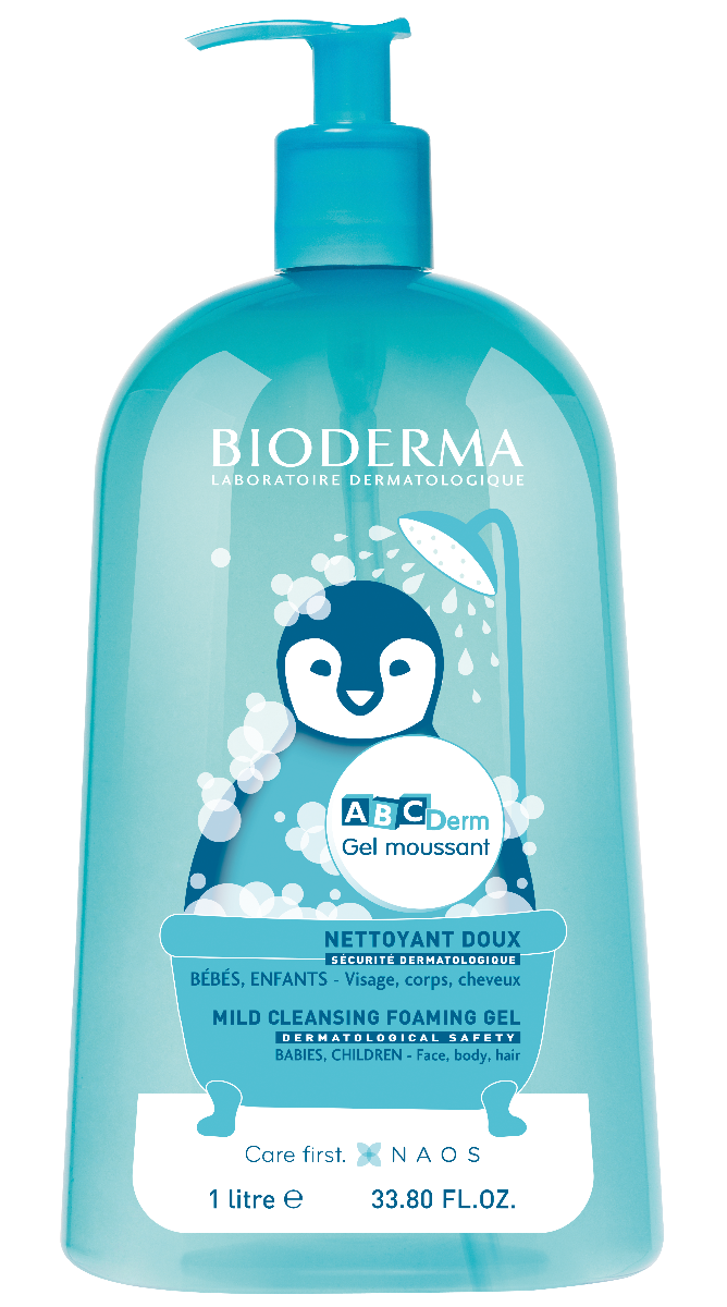 BIODERMA ABCDerm Moussant Jemný čistící gel 1 l BIODERMA