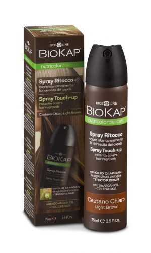 BIOKAP Spray Touch Up Hnědý světlý krycí sprej 75 ml BIOKAP