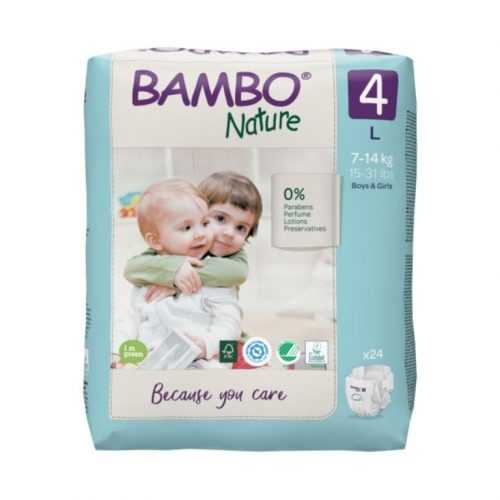 Bambo Nature 4 L 7-14 kg dětské pleny 24 ks Bambo Nature