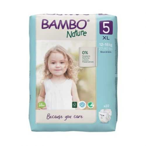 Bambo Nature 5 XL 12-18 kg dětské pleny 22 ks Bambo Nature