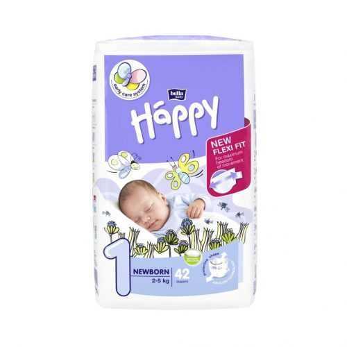 Bella Baby Happy Newborn 2-5 kg dětské plenky 42 ks Bella