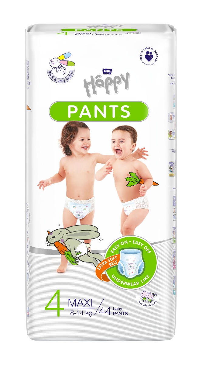Bella Baby Happy Pants vel. 4 Maxi plenkové kalhotky 44 ks Bella