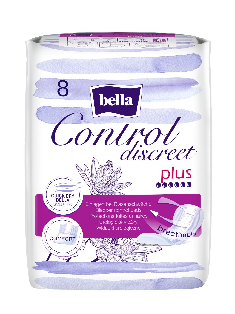 Bella Control Discreet plus urologické vložky 8 ks Bella