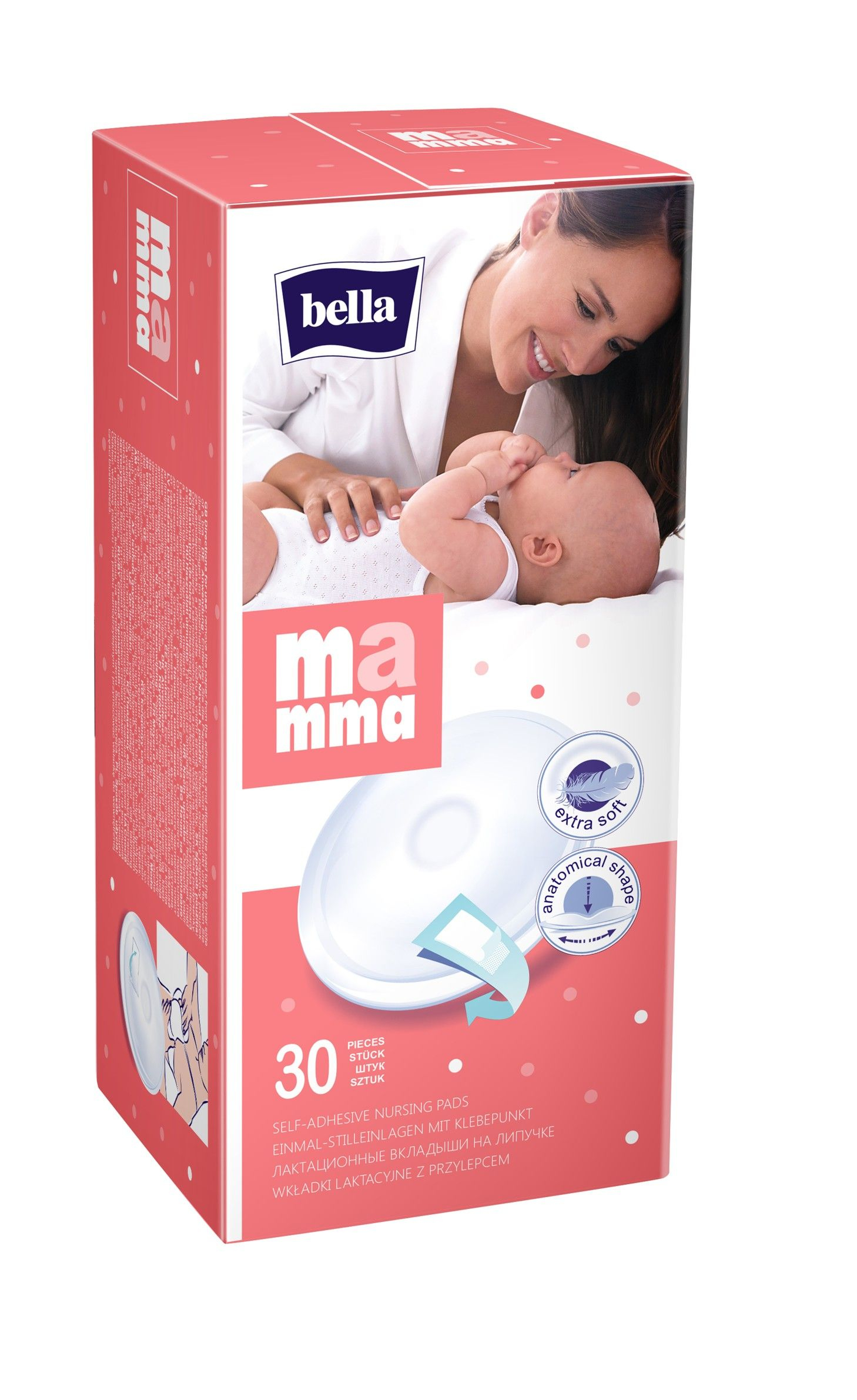 Bella Mamma Basic prsní vložky 30 ks Bella