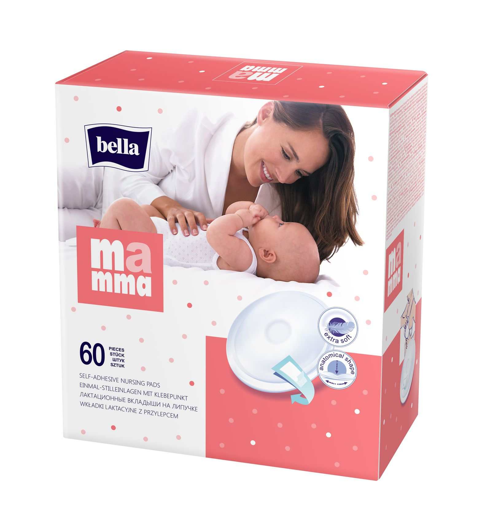 Bella Mamma Basic prsní vložky 60 ks Bella