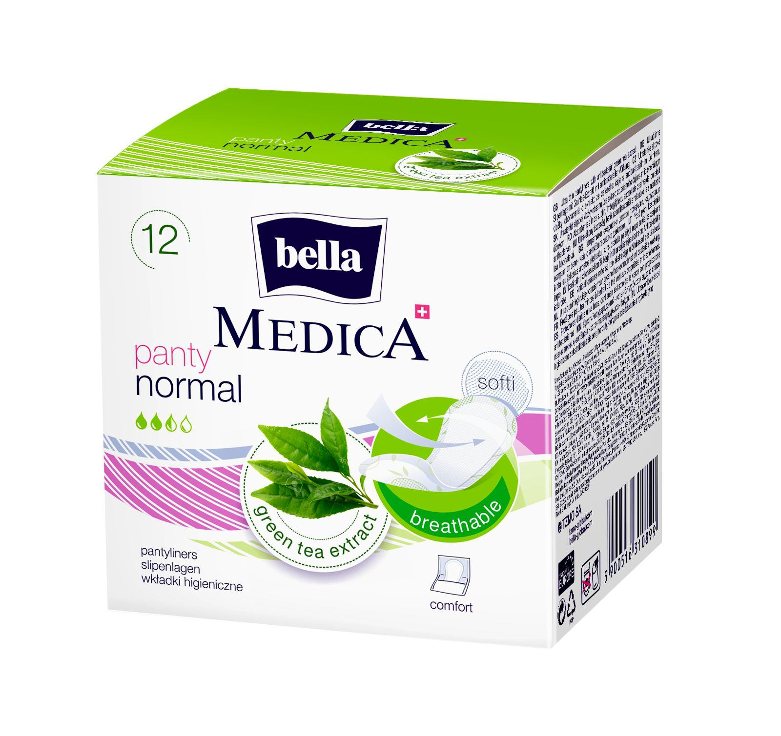 Bella Medica Panty Normal slipové vložky 12 ks Bella