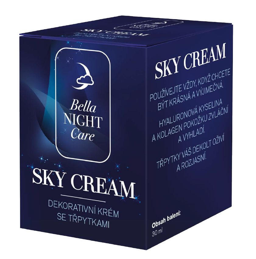 Bella NIGHT Care SKY Cream se třpytkami 30 ml Bella NIGHT Care