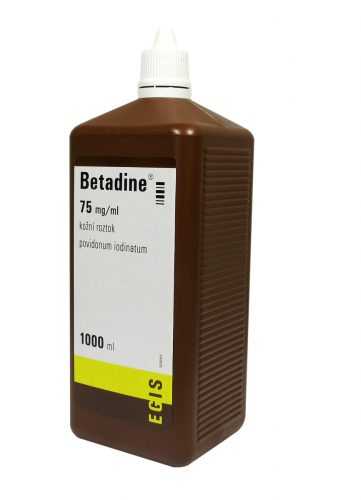 Betadine 75 mg/ml roztok 1000 ml Betadine