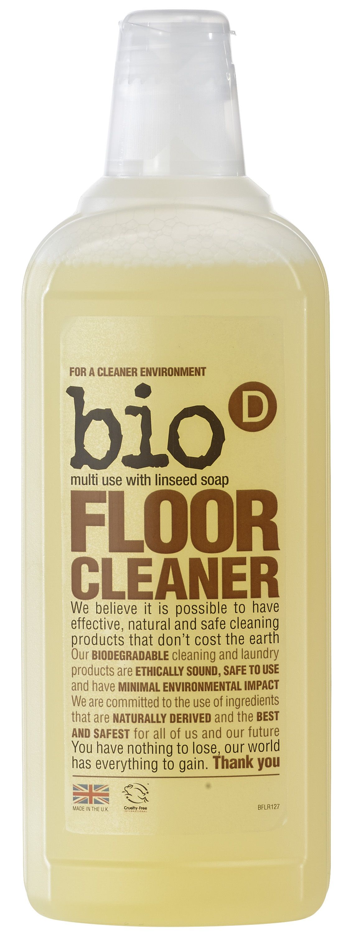 Bio d Čistič na podlahy a parkety s lněným olejem 750 ml Bio d