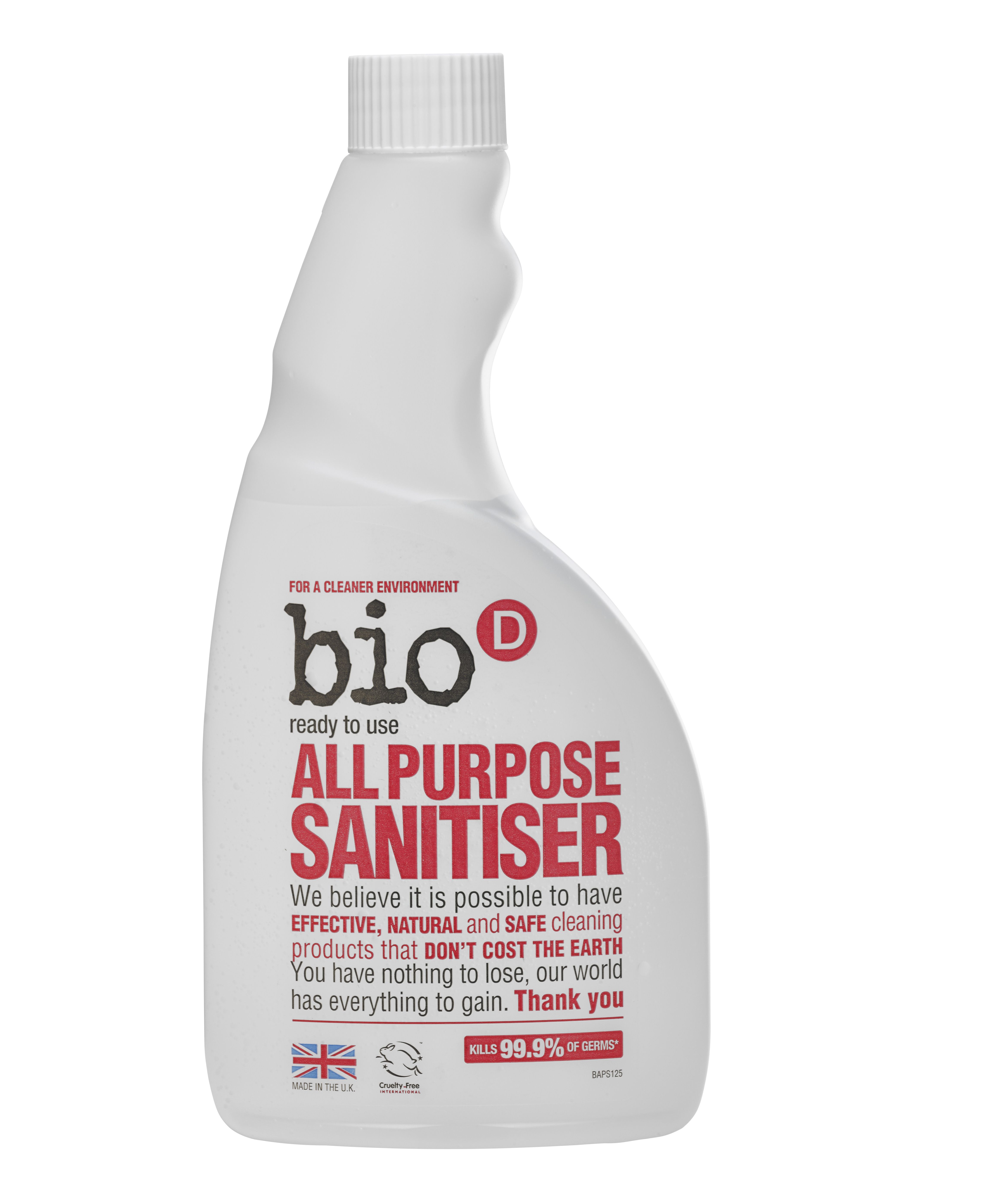 Bio d Univerzální čistič s dezinfekcí náhradní náplň 500 ml Bio d