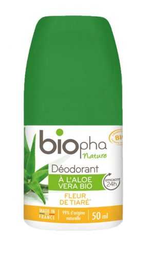 BioPha Deodorant květy Tiaré roll on 50 ml BioPha