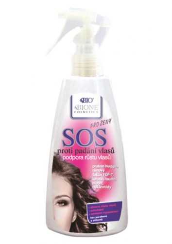 Bione Cosmetics SOS Sprej proti padání vlasů pro ženy 200 ml Bione Cosmetics
