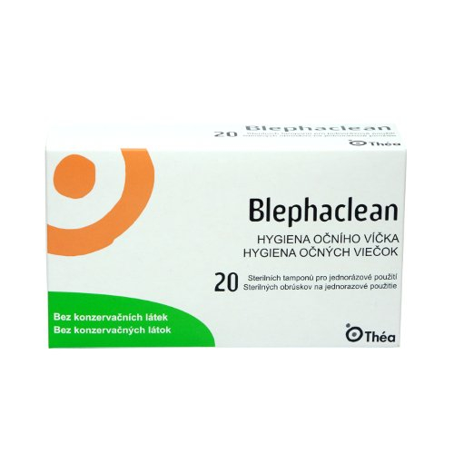 Blephaclean Hygiena očního víčka sterilní tampony 20 ks Blephaclean