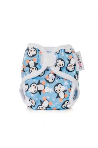 Bobánek Novorozenecké svrchní kalhotky suchý zip 1 ks tučňáci Bobánek