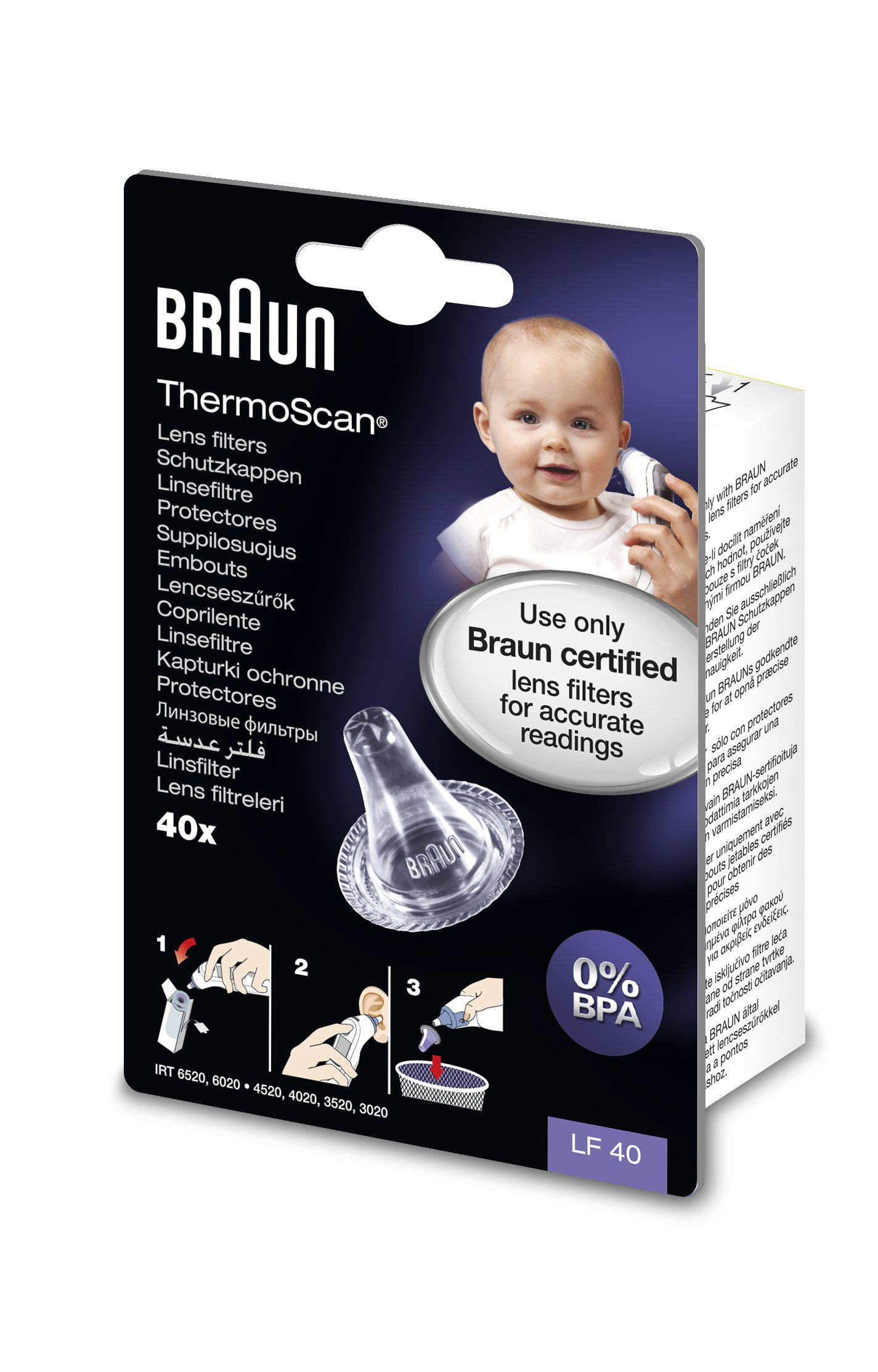 Braun LF 40 náhradní krytky Braun