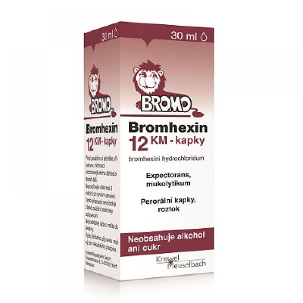 Bromhexin 12 KM kapky 30 ml Bromhexin