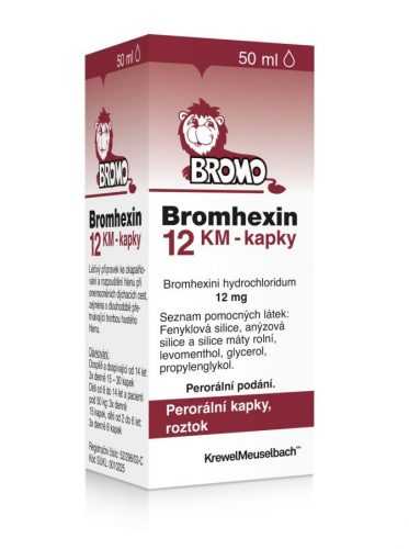 Bromhexin 12 KM kapky 50 ml Bromhexin