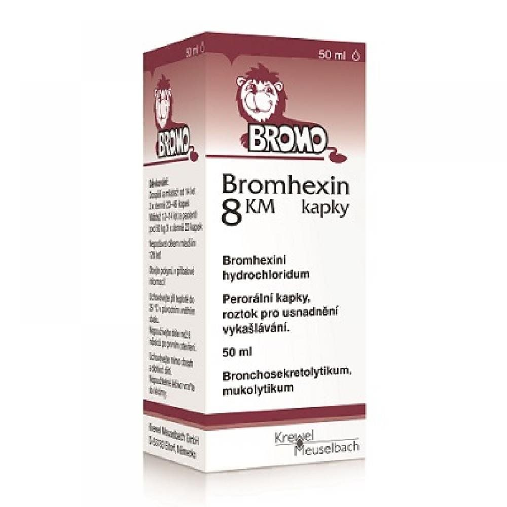 Bromhexin 8 KM kapky 50 ml Bromhexin