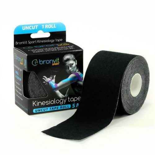 BronVit Sport Kinesio Tape classic 5 cm x 5 m tejpovací páska černá BronVit Sport