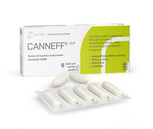 CANNEFF SUP rektální čípky 5 ks CANNEFF